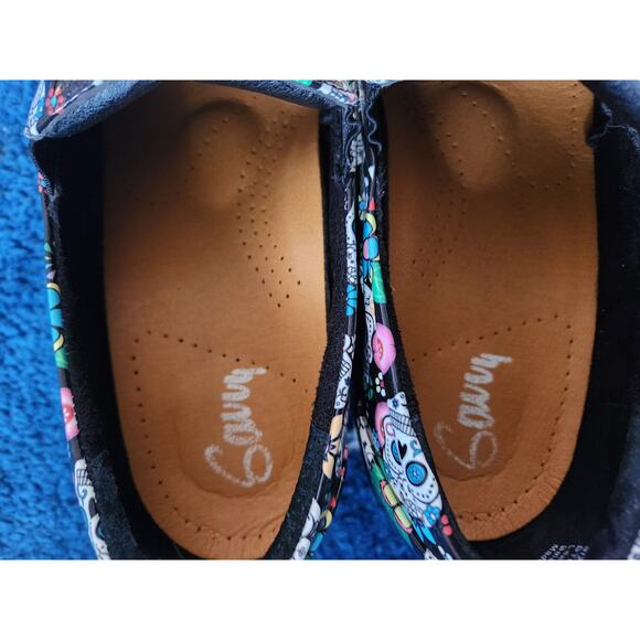 Savvy Day of the Dead Non Slip Women's Shoes 8.5 - Picture 5 of 6